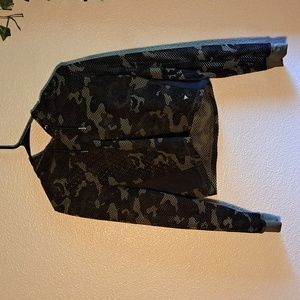 Mesh camo guess hoodie